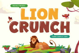 Lion Crunch Font: Bold and Playful Typography Projects