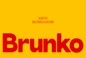 Brunko Font: a Creative, Bold Typeface for Designers