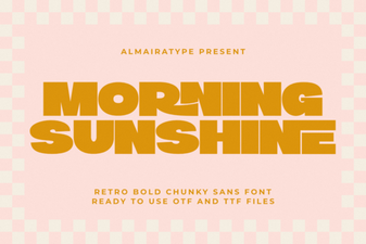 Morning Sunshine Font: a Fresh & Cheery Design Resource