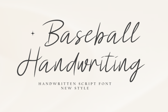 Craft Your Baseball Game Font & Handwriting Style