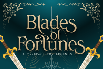 Blades of Fortunes Font Inspiration & Download